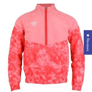 Umbro Girls’ Pink Tie Dye Half Zip Jacket 6X
